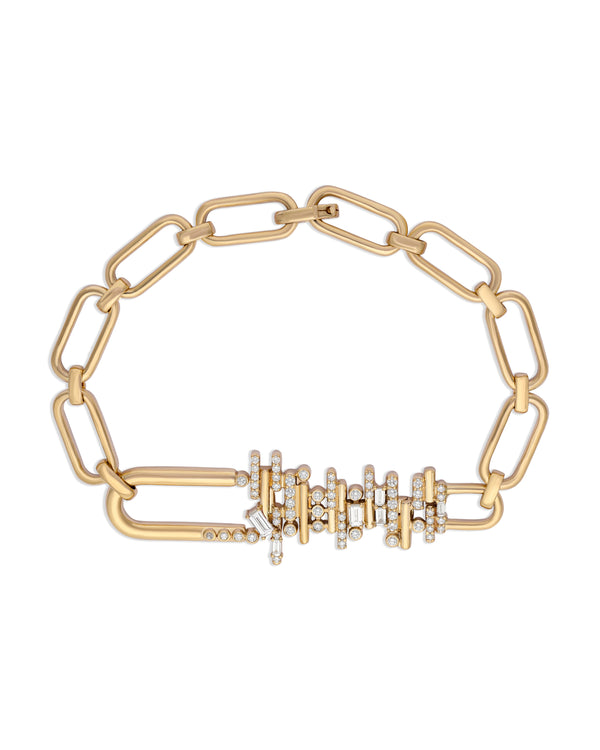 Ethereal Diamond Chic Link Bracelet