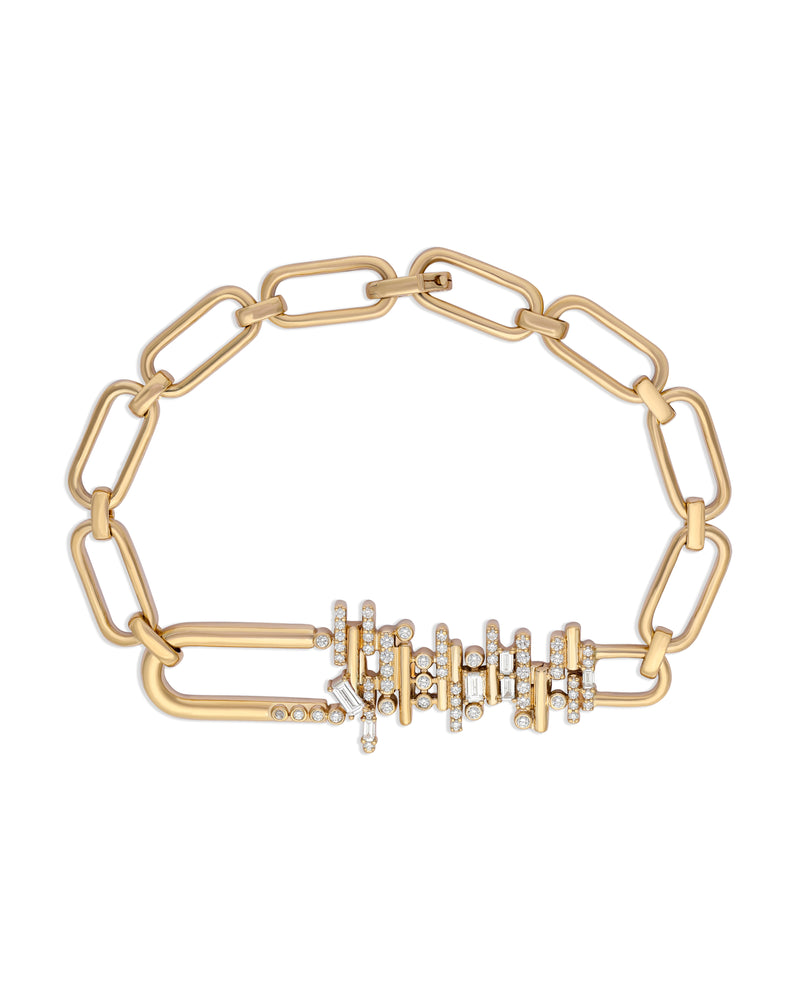 Ethereal Diamond Chic Link Bracelet
