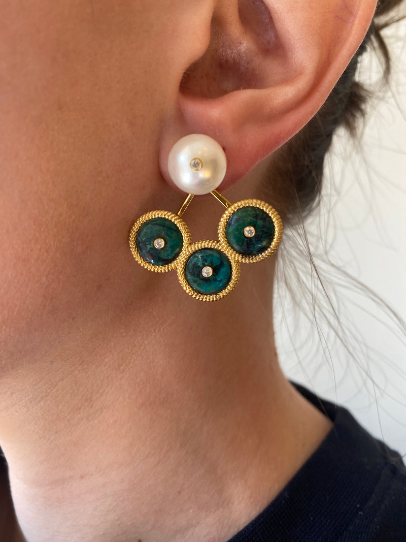 Aella Earrings - Chrysocolla