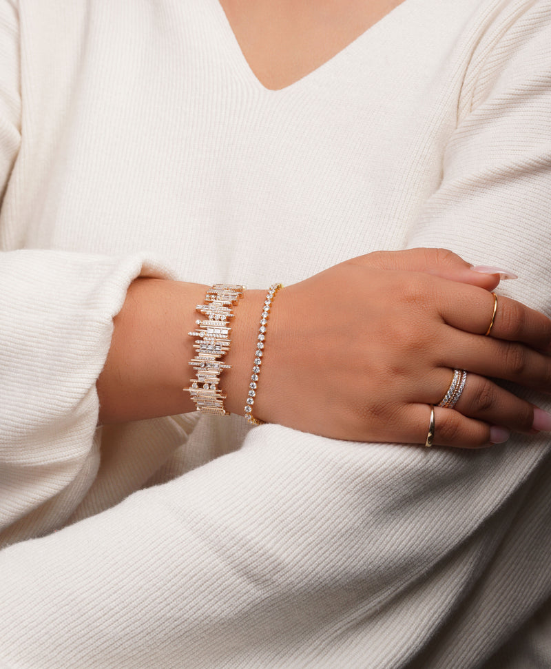 Ethereal Essence Diamond Statement Bracelet