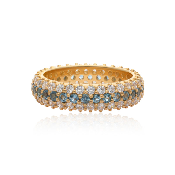 Timeless Sparkle Ring - London Blue Topaz