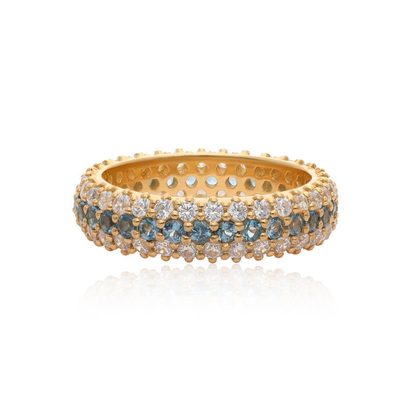 Timeless Sparkle Ring - London Blue Topaz