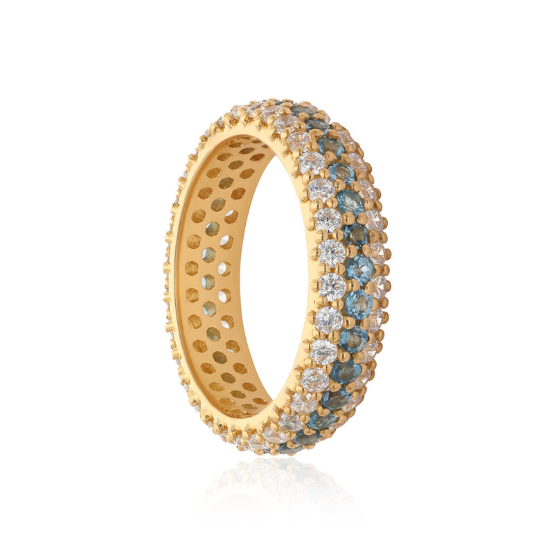 Summer Sparkle Ring - London Blue Topaz