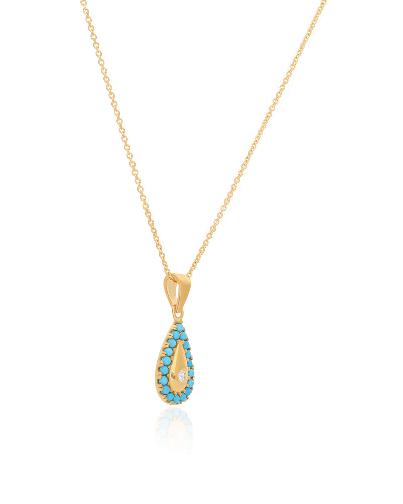 Turquoise Drop Necklace