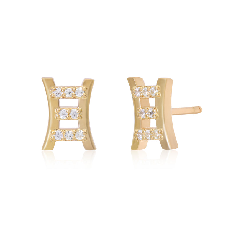 Éclat Curved Vermeil Studs