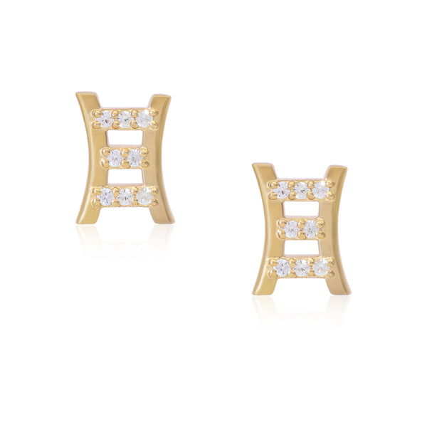 Éclat Curved Vermeil Studs