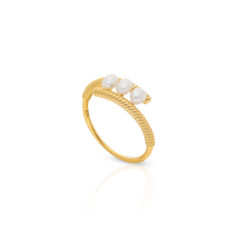 Trio Pearl Ring