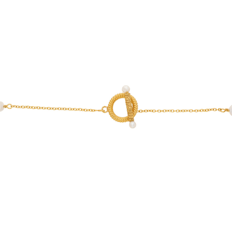 Keshi Dew Drop Pearl Vermeil Necklace