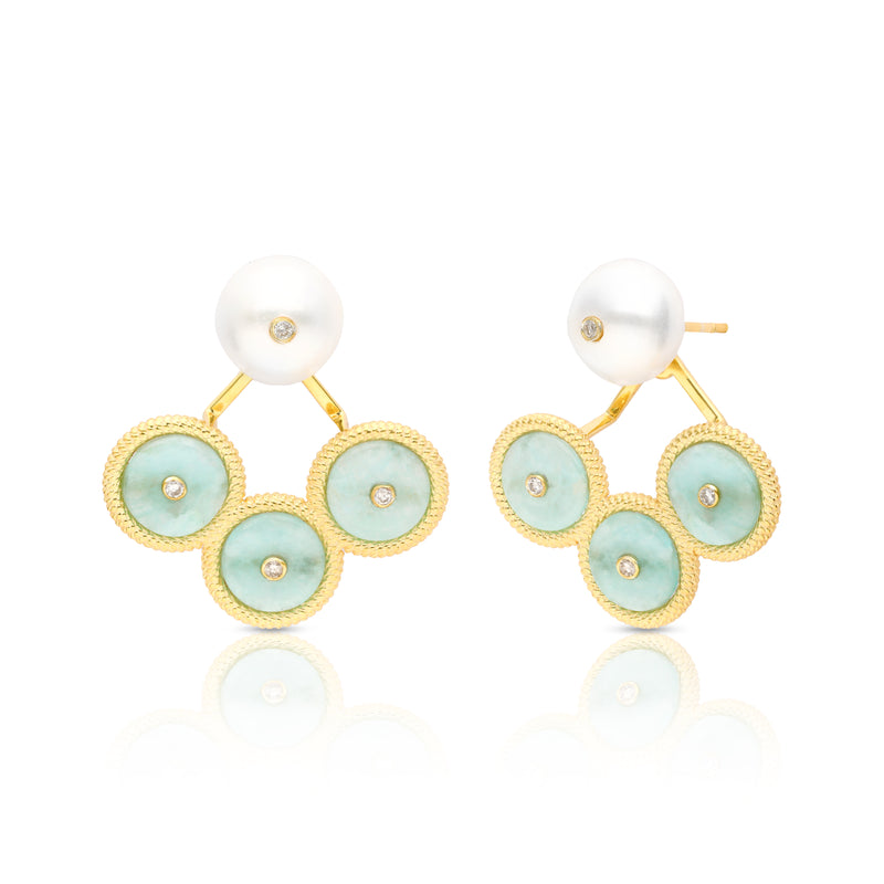 Aella Earrings -Amazonite