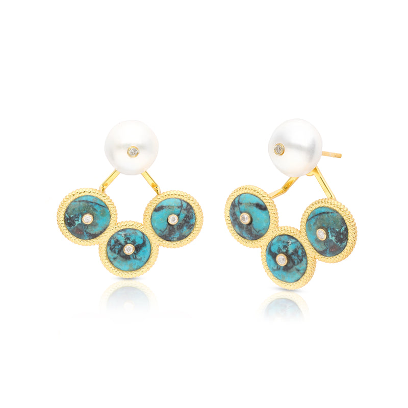 Aella Earrings - Chrysocolla