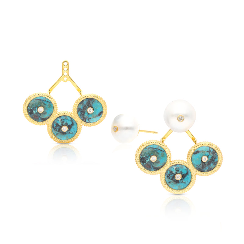 Aella Earrings - Chrysocolla