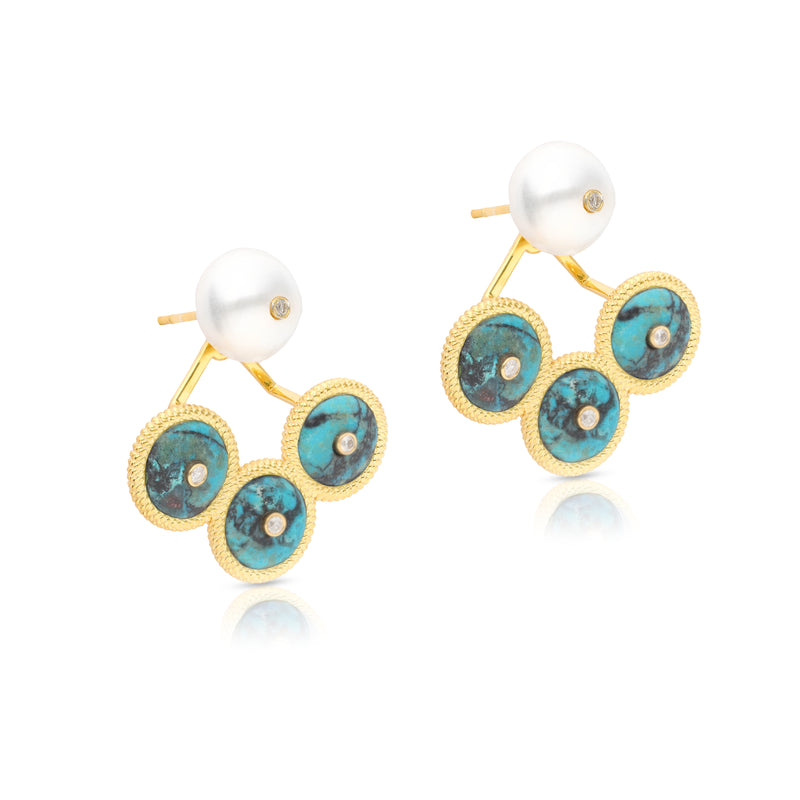 Aella Earrings - Chrysocolla