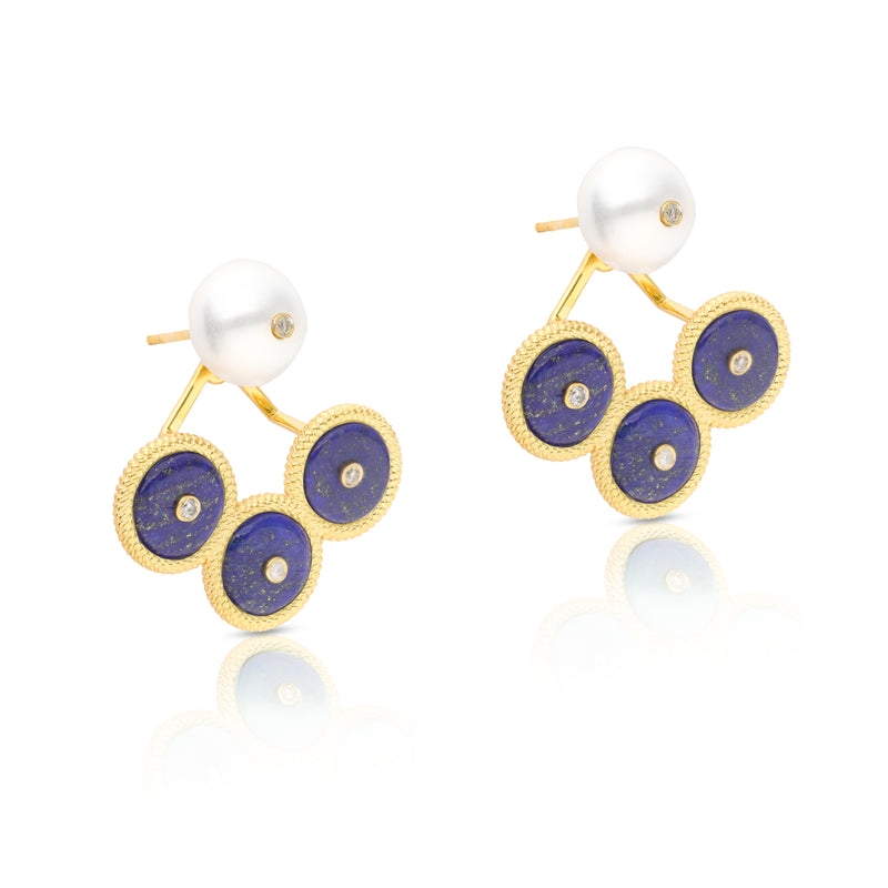 Aella Earrings - Lapis