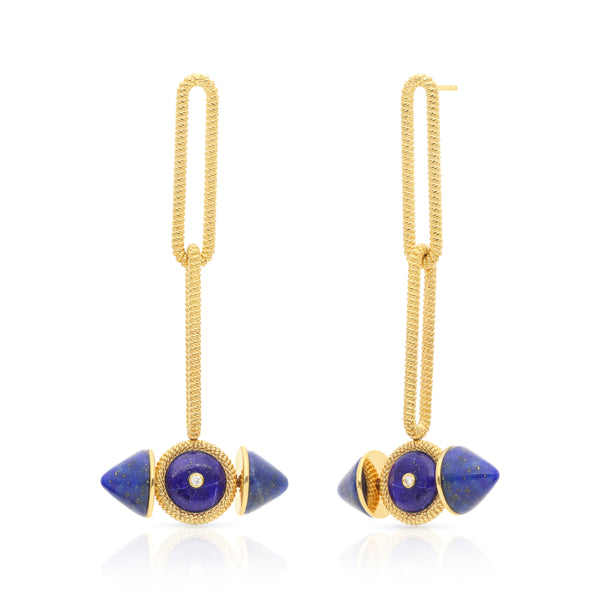 Avani Lapis Dangler Earrings