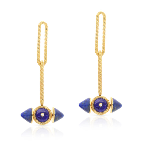 Avani Lapis Dangler Earrings