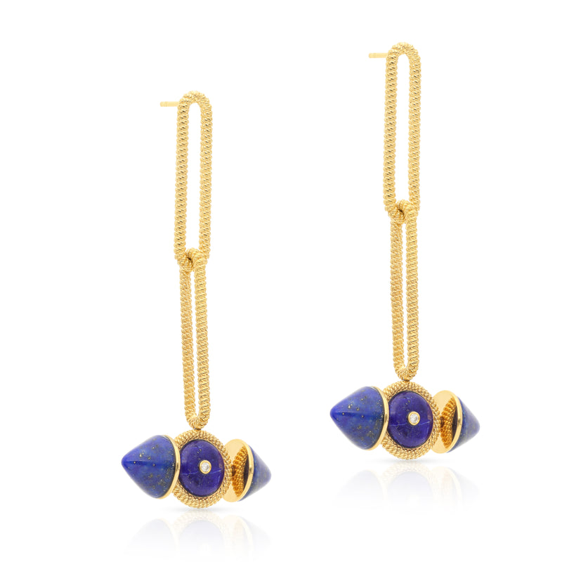 Avani Lapis Dangler Earrings