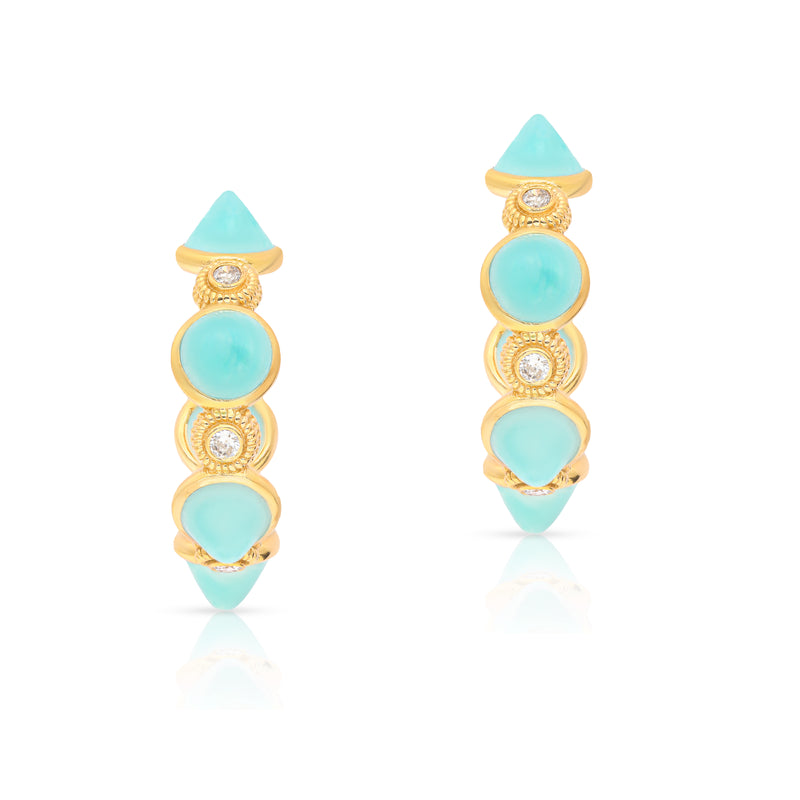 Conic Hoops - Amazonite