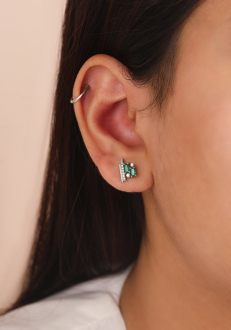 Ethereal Emerald Studs