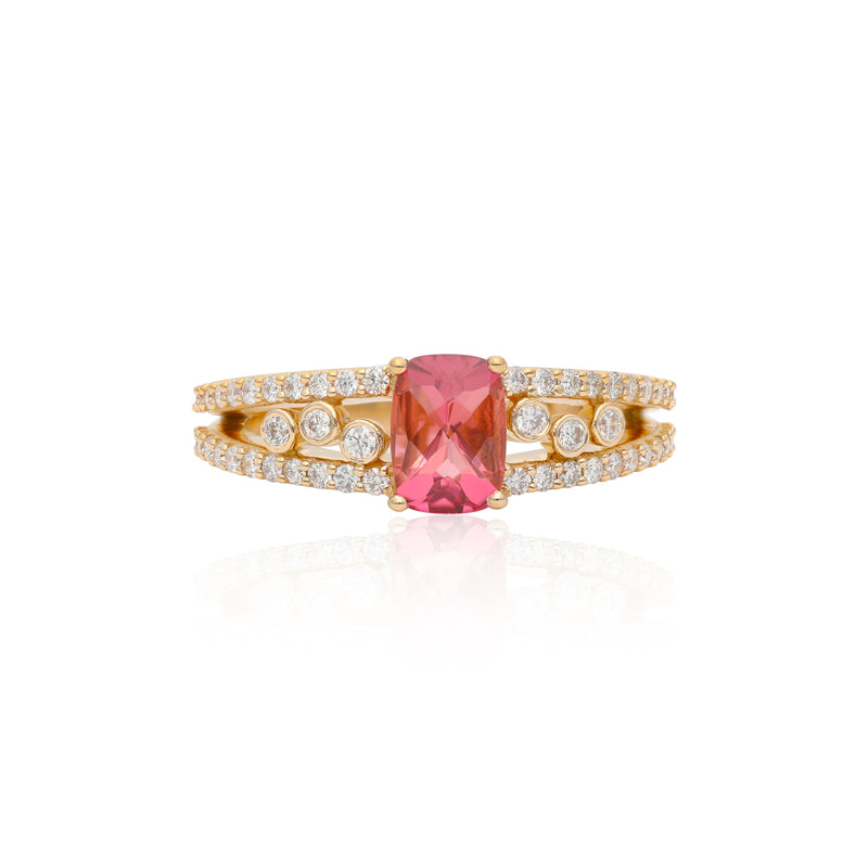 Ethereal Pink Tourmaline Ring