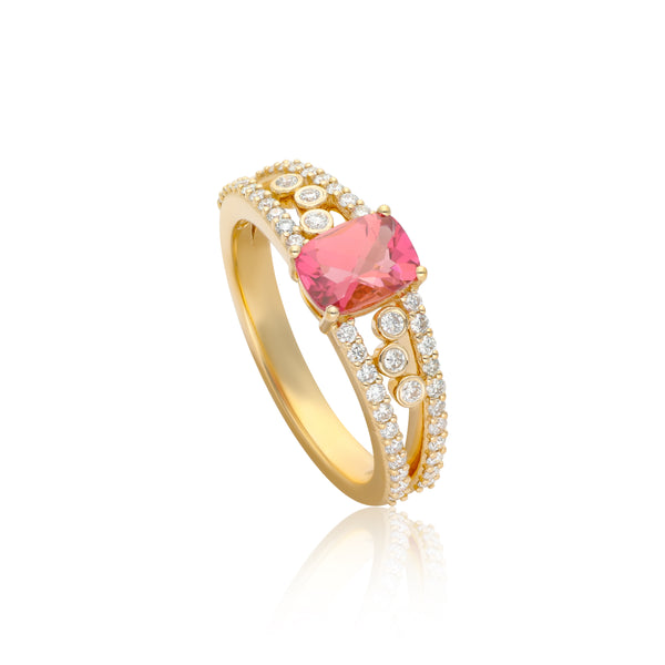 Ethereal Pink Tourmaline Ring