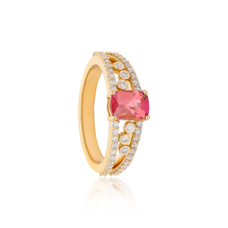 Ethereal Pink Tourmaline Ring