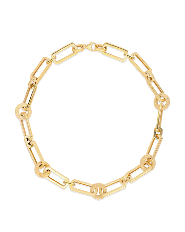 Naia Vermeil Donut Necklace