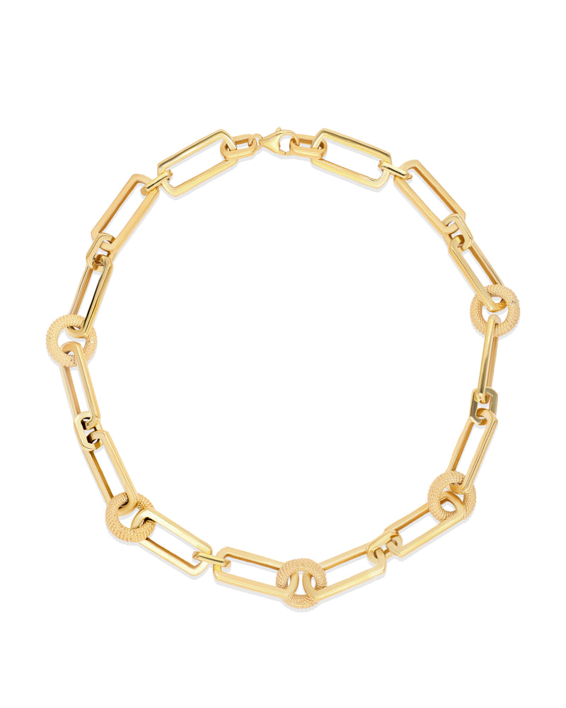 Naia Vermeil Donut Necklace