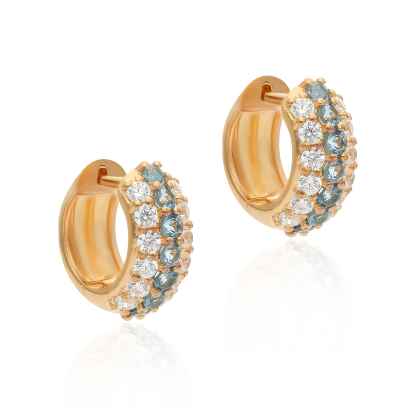 Timeless Sparkle Huggies - London Blue Topaz