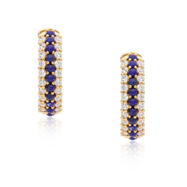 Summer sparkle Hoops - Lapis