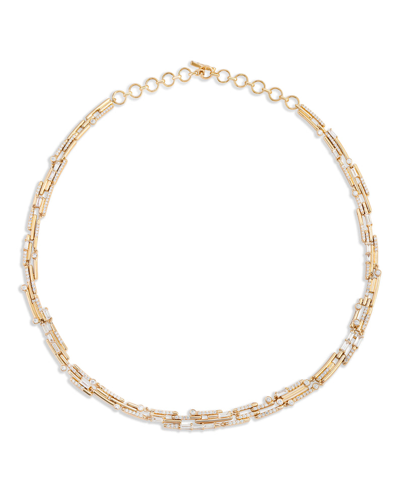 Ethereal Elegance Diamond 14k Gold Necklace