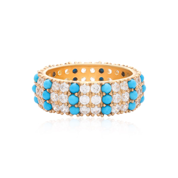 L'ete Sparkle Ring - Turquoise