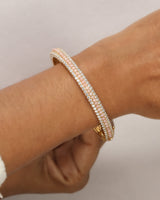 Timeless Sparkle Vermeil Bracelet - Pink Opal