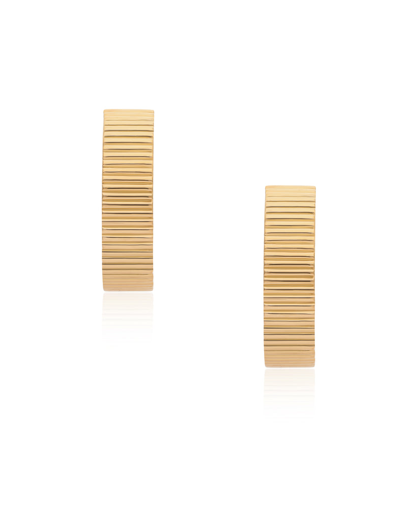 Ridged Hoops - Wide