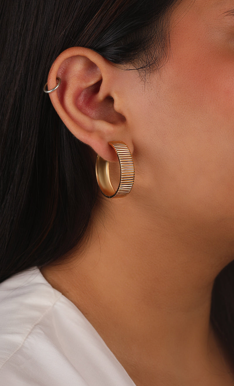 Ridged Hoops - Wide