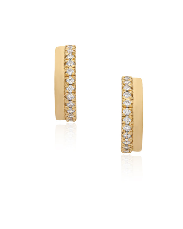 Amara 14k Gold Diamond Double Cuff Earring