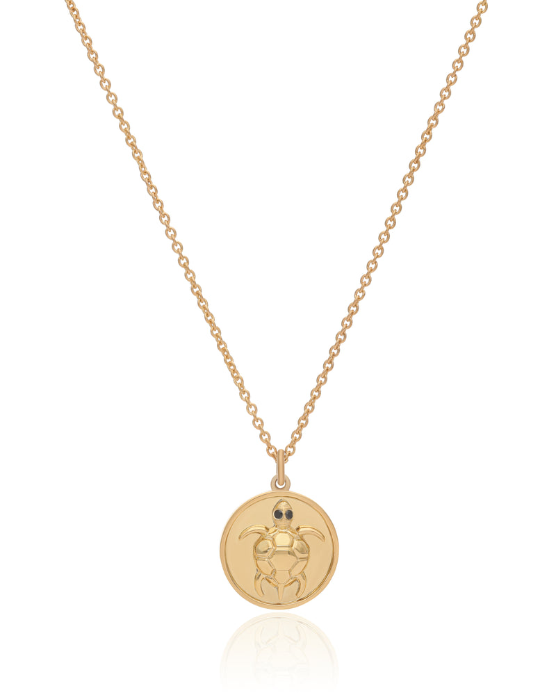 Turtle Charm Vermeil Necklace