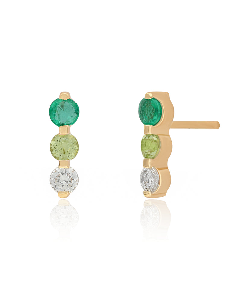 Fern Diamond Studs