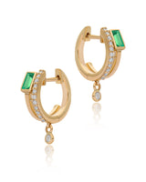 Tove Diamond and Emerald Huggies
