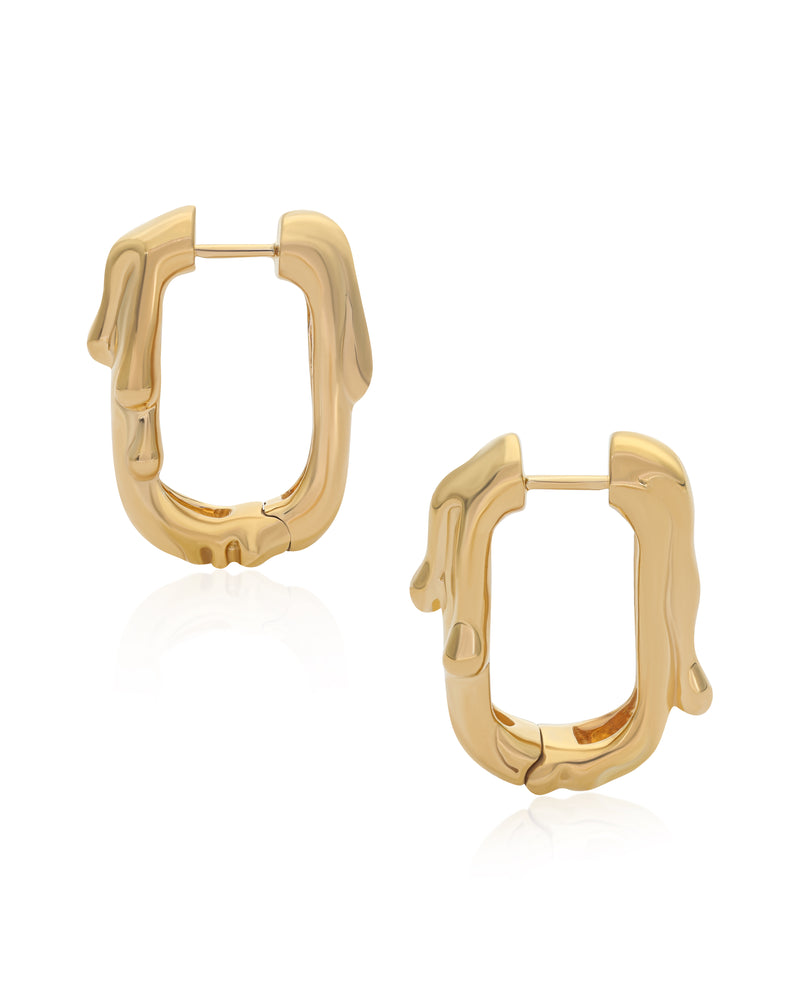 Molten Monroe Vermeil Link Hoops