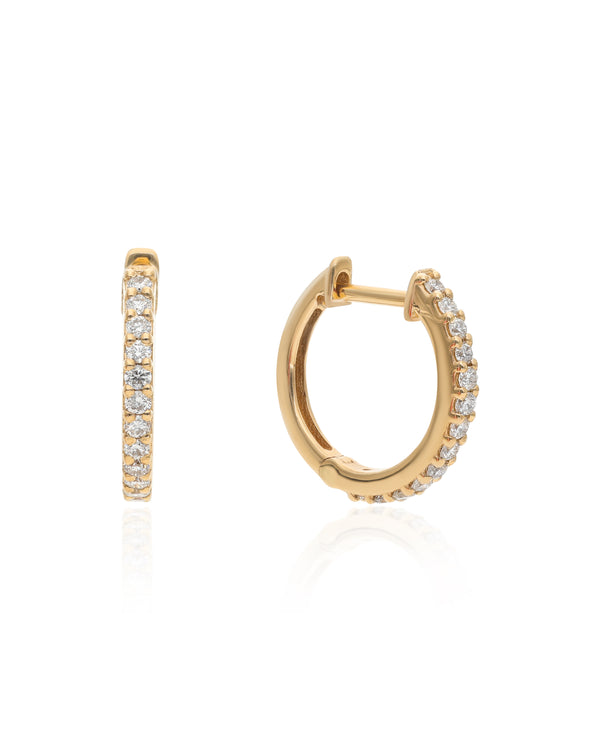 Lania 14k Diamond Huggies