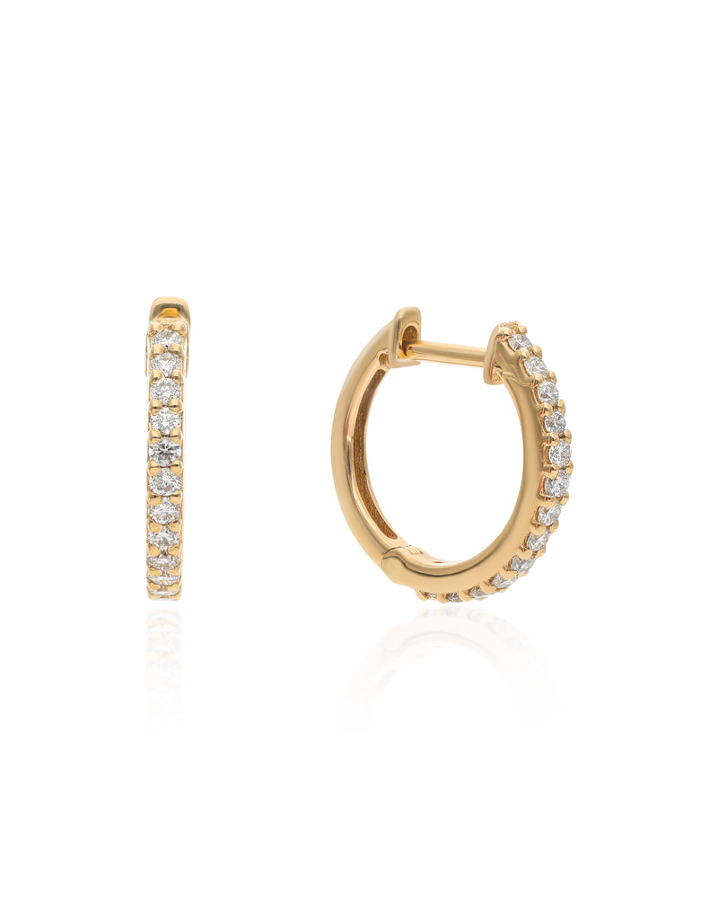 Lania 14k Diamond Huggies