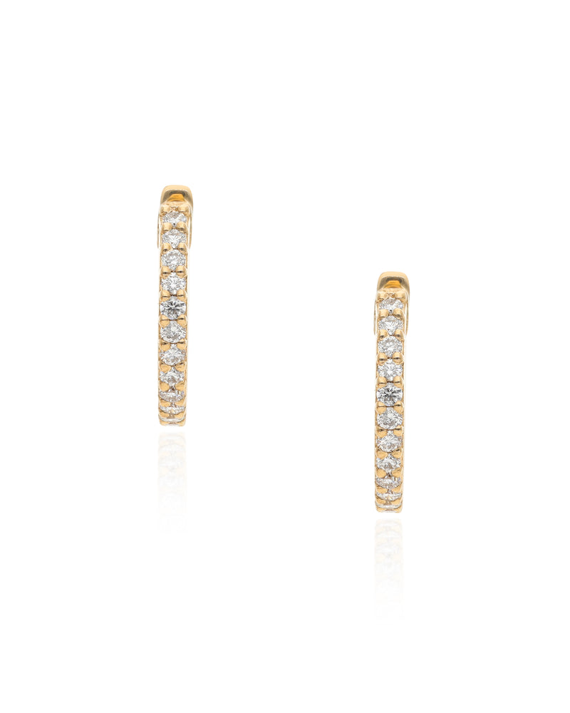 Lania 14k Diamond Huggies