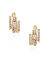 Diamond & 14k Gold Aleyna Huggie Earrings