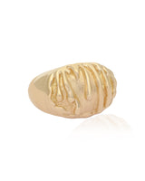 Molten Dome Vermeil Ring