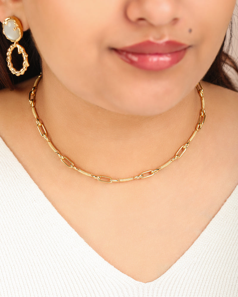 Naia Vermeil Link Necklace