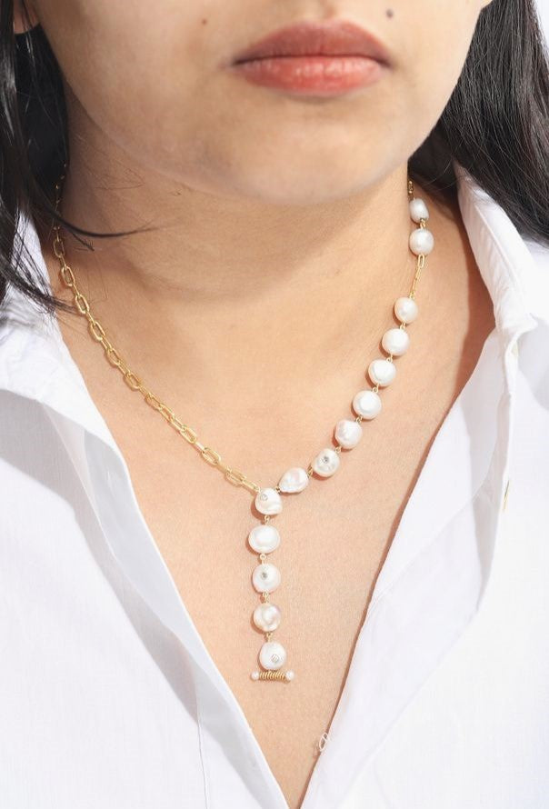 Keshi Perle Voyage Vermeil Necklace