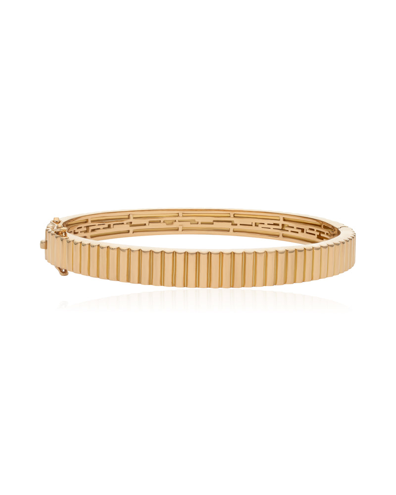 Ridged Oval Vermeil Bracelet