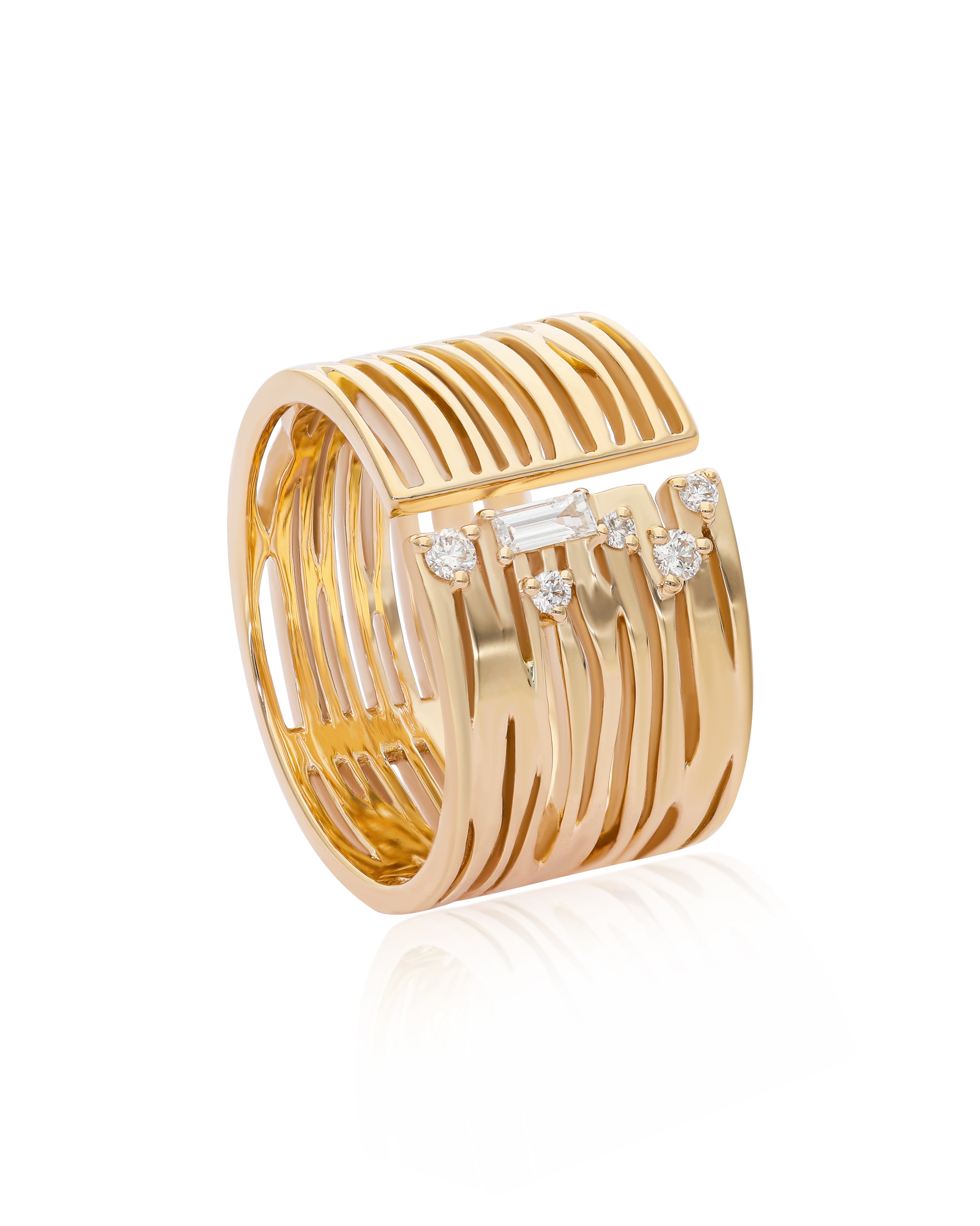 Rivulet Sparkle Diamond Band – Preeti Sandhu Jewelry