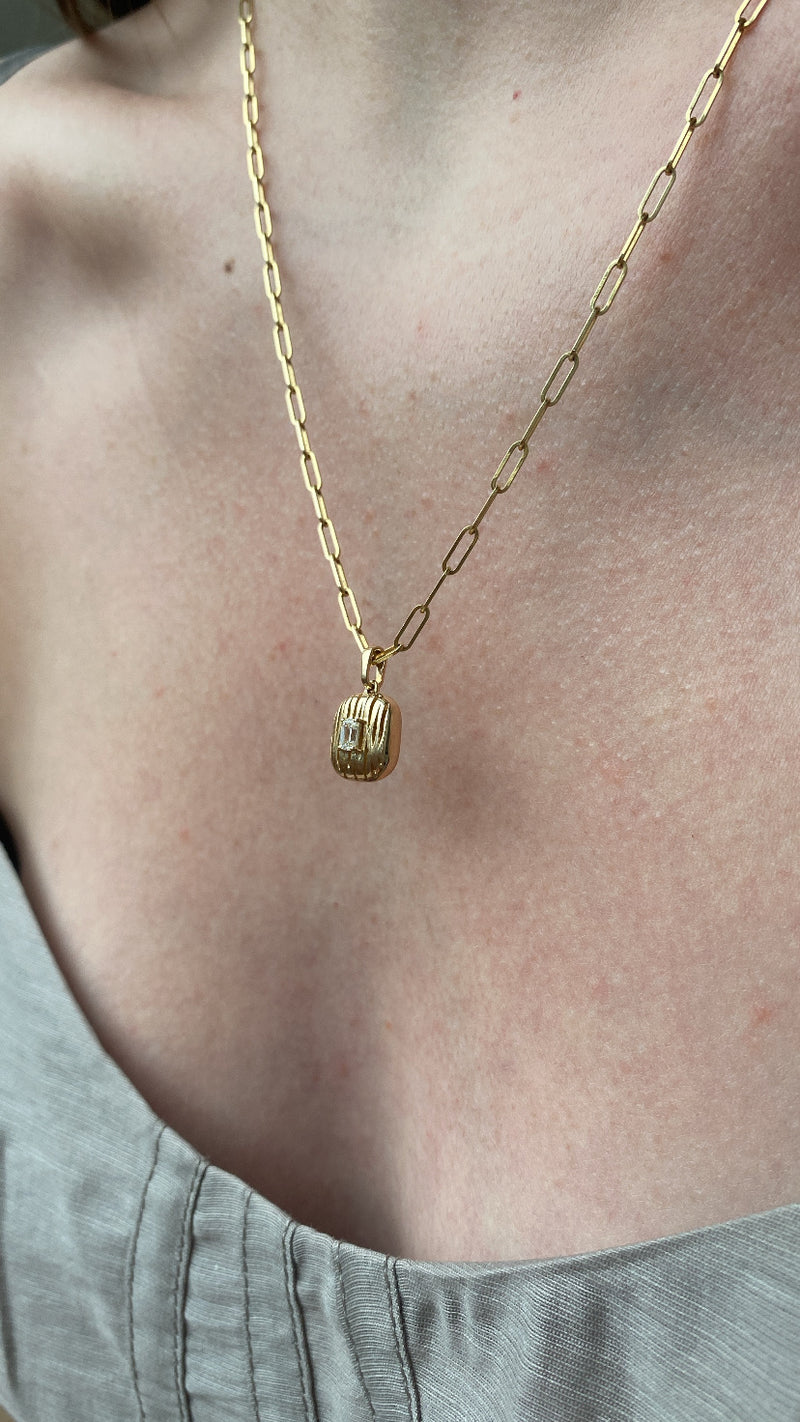 Rivulet Promise Charm Necklace