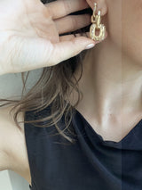 Rivulet Reflections Hoops with Charms